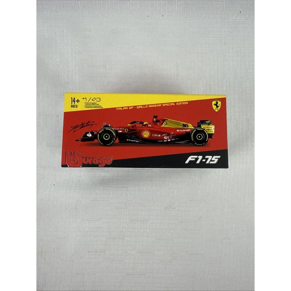BBURAGO 1:43 Ferrari F1-75 Charles Leclrec #16 Italian GP 18-36831